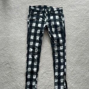 Rag and Bone Checkered Jeans